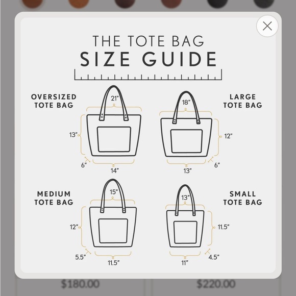 Portland Leather Purple Leather Medium Tote Bag - Picture 4 of 4